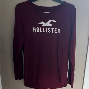 Long sleeve hollister shirt, size large